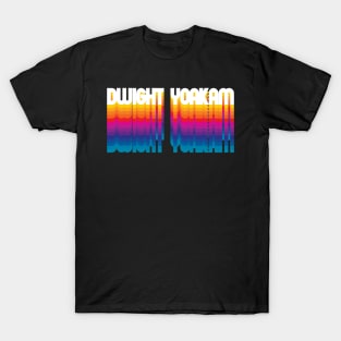 Retro Dwight Proud Name Personalized Gift Rainbow Style T-Shirt